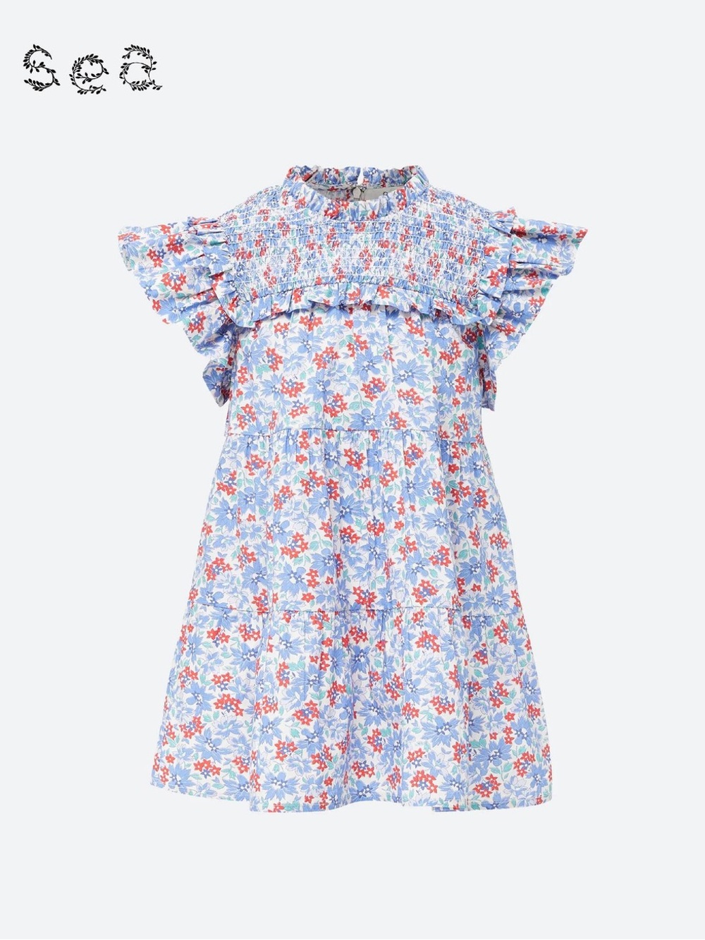 Sea New York Girls Floral Smocked Dress